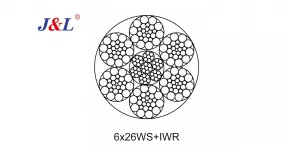6×36WS+IWR Стальной трос со стальным сердечником