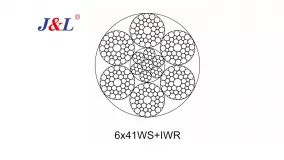 6×36WS+IWR Стальной трос со стальным сердечником